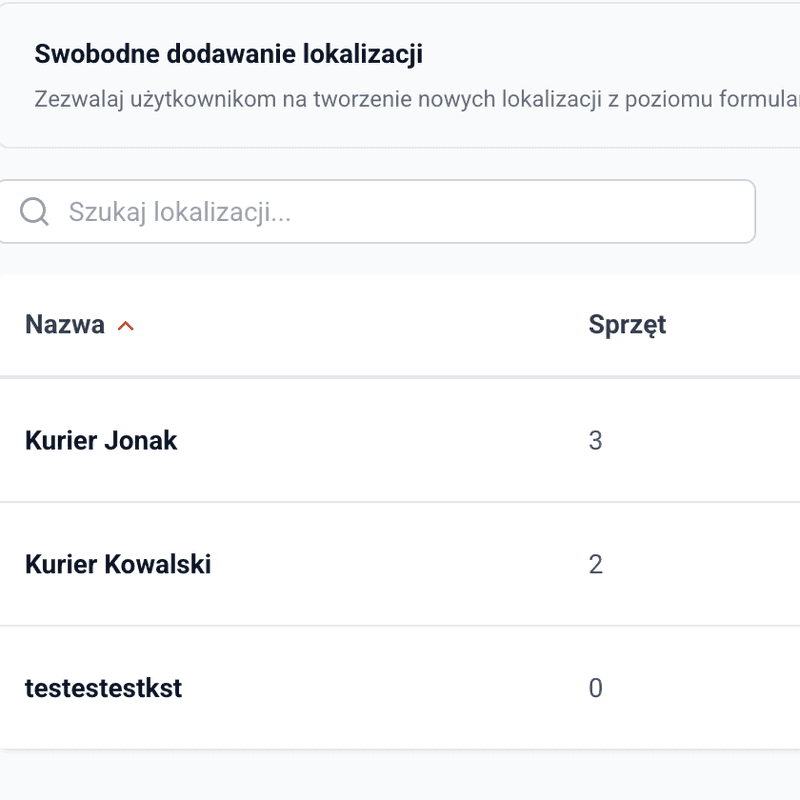 Konfiguracja lokalizacji i magazynów w Toolero